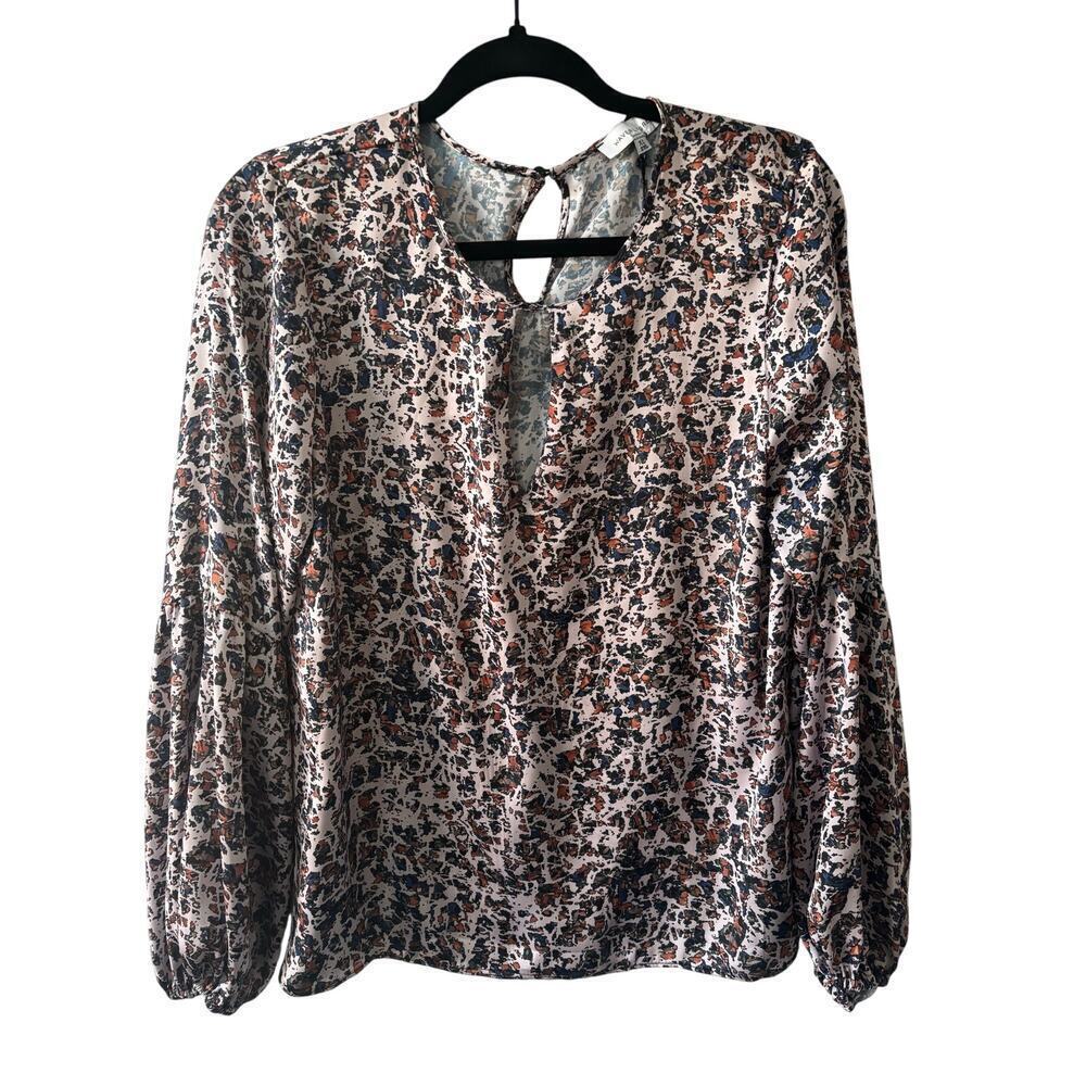 Waverly Grey Multi-colored Print Blouse